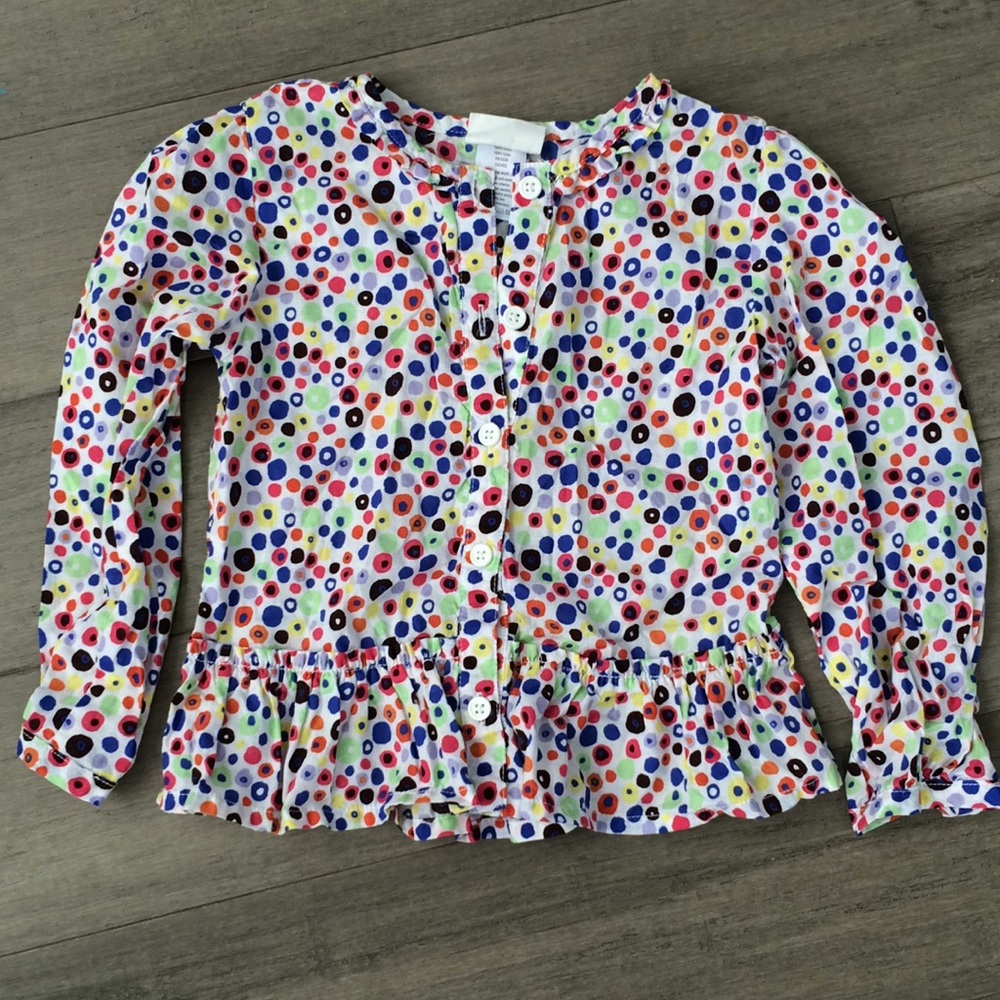 Crazy 8 Button Down Floral top size 5T